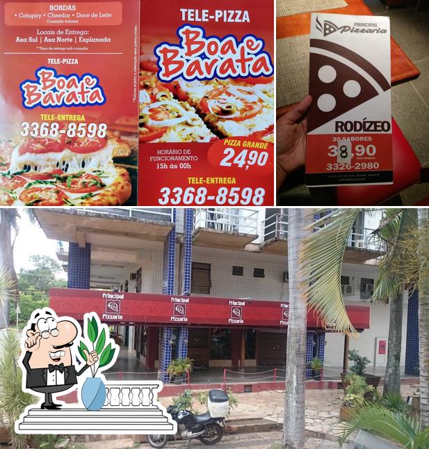 O exterior do Principal Pizzaria