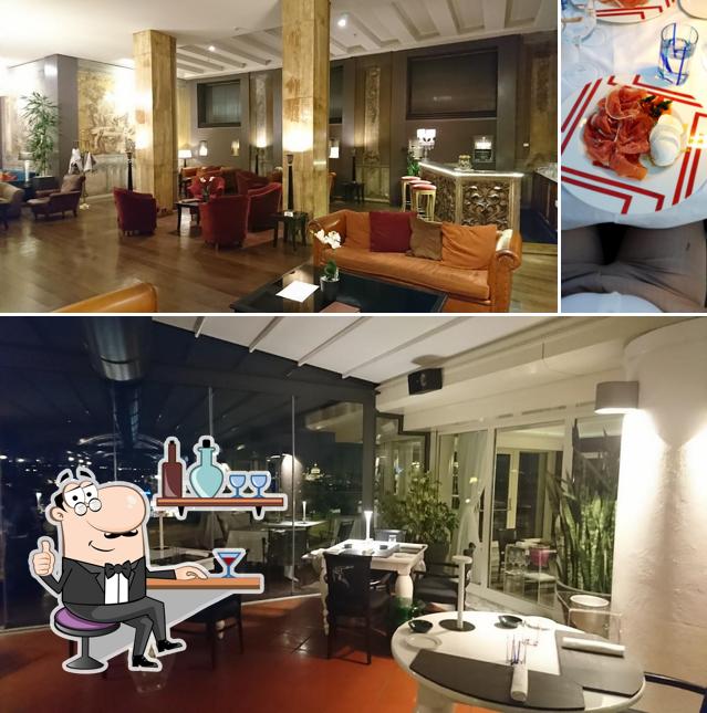 Questa è la foto che mostra la interni e bevanda di The Bistrot @ The Flair - Rooftop Restaurant