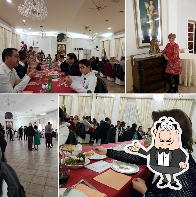 Gli interni di Sala delle Rose