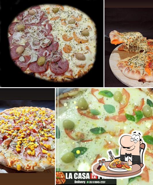 Peça pizza no La Casa De La Pizza