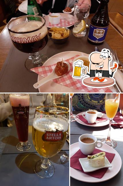 Vous pouvez prendre une pinte de bière blonde ou brune