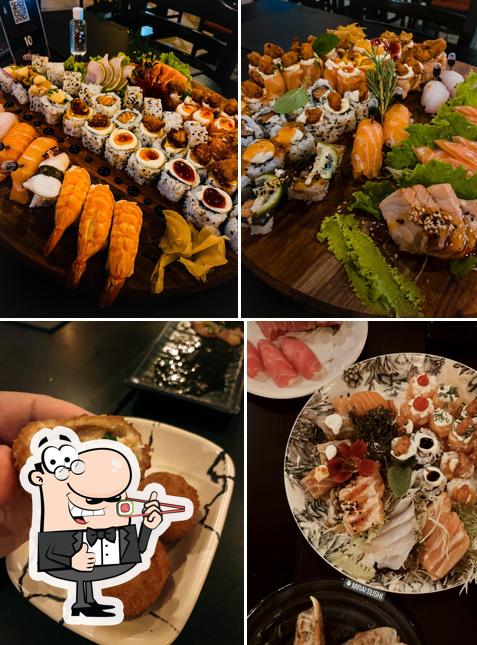 Escolha diversas opções de sushi