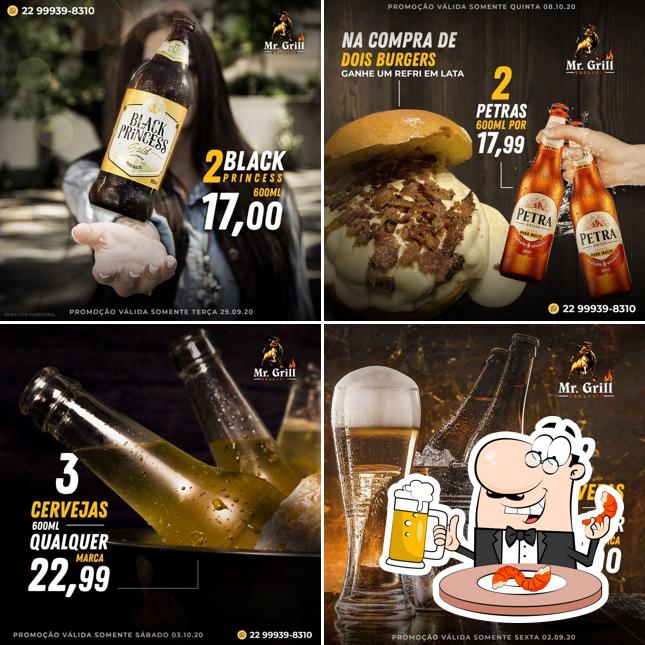 Mr. Grill Brasaria offerece uma seleção de cervejas