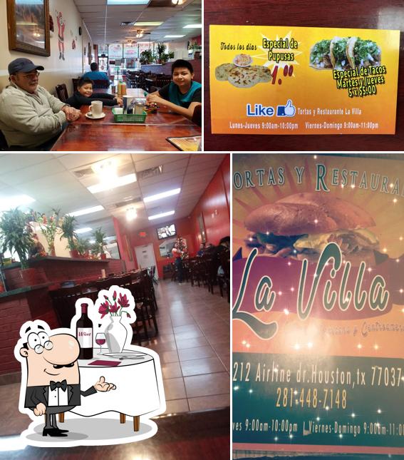 Tortas y restaurant la villa, Houston, Airline Dr Carta del