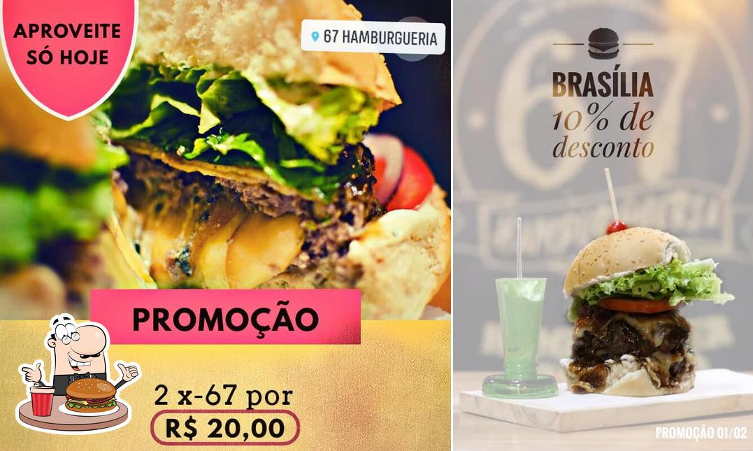 Delicie-se com um hambúrguer no 67 Hamburgueria