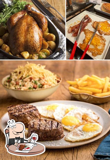Escolha refeições de carne no Frango Assado