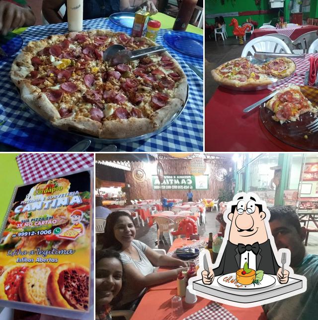 Comida em Pizzaria e Sorveteria Cantina