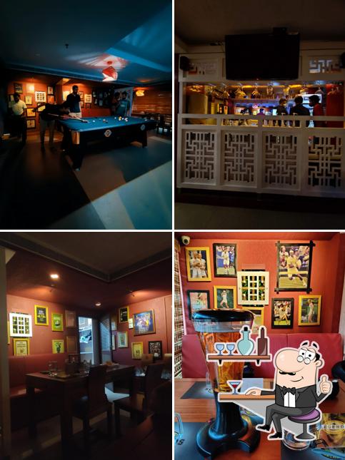 Take a seat at one of the tables at Legends Sports Inn