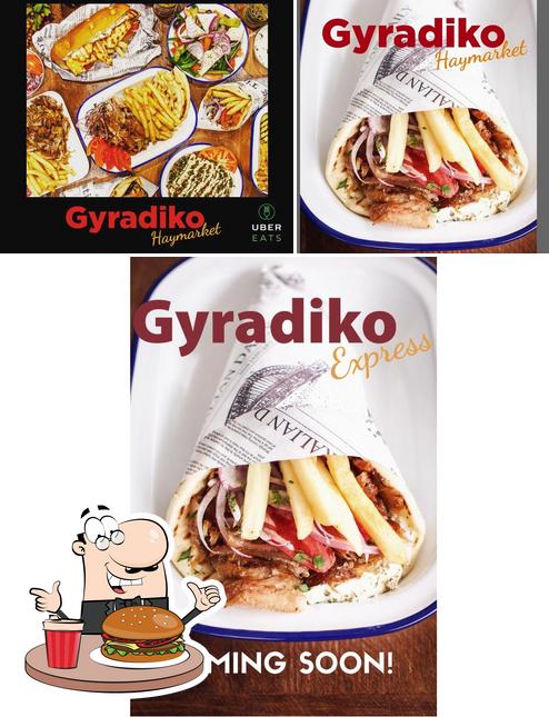 Pide una hamburguesa en Gyradiko Haymarket