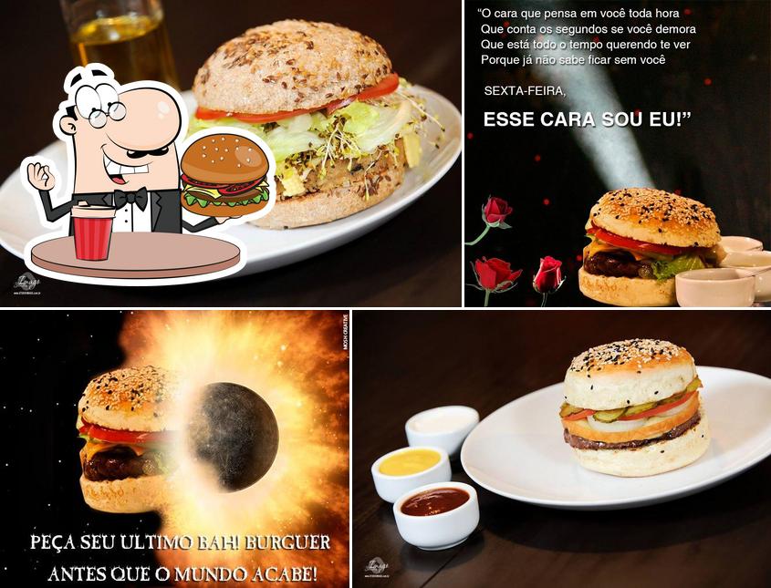 Consiga um hambúrguer no Bah Burguer