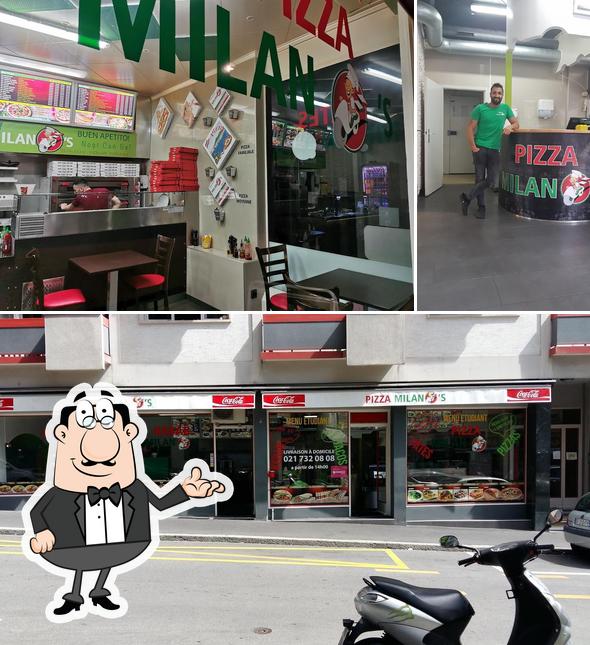 Gli interni di Milano's Pizza & Kebab