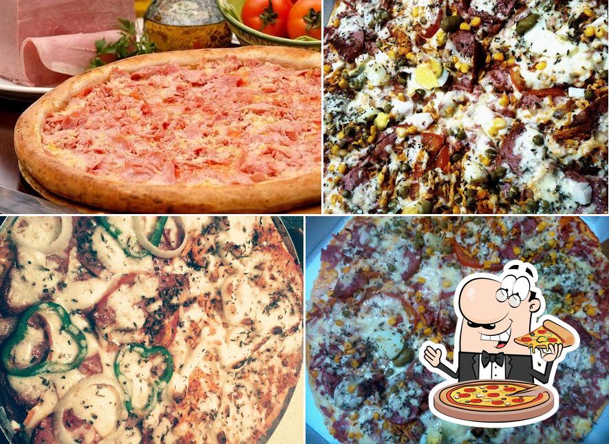 Peça diversos estilos de pizza