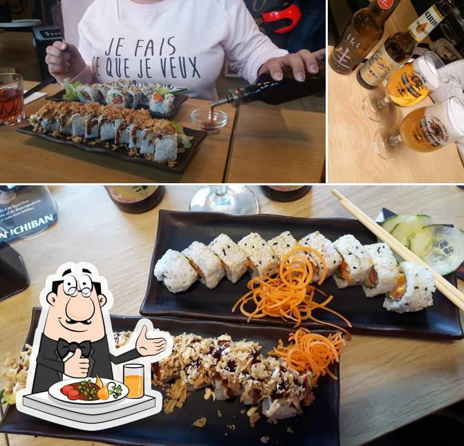 Parmi les différentes choses de la nourriture et la bière, une personne peut trouver sur Sozo Sushi