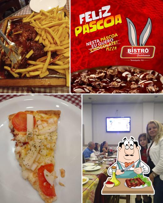 Costelas de porco em Bistrô Restaurante e Pizzaria