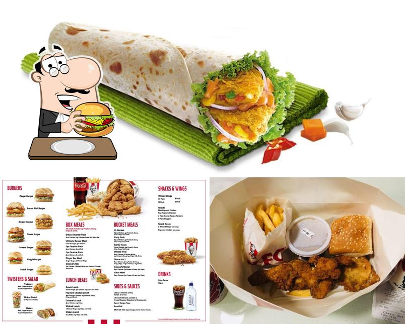 Order a burger at KFC Porirua