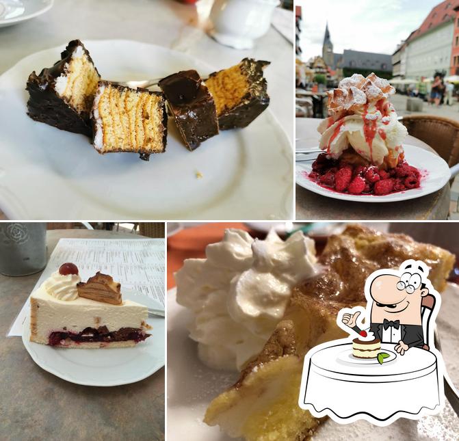 Quedlinburger Baumkuchen Café- & Manufaktur serviert eine Vielfalt von Süßspeisen
