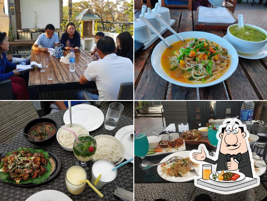 Food at Char-koal Restaurant Manipur