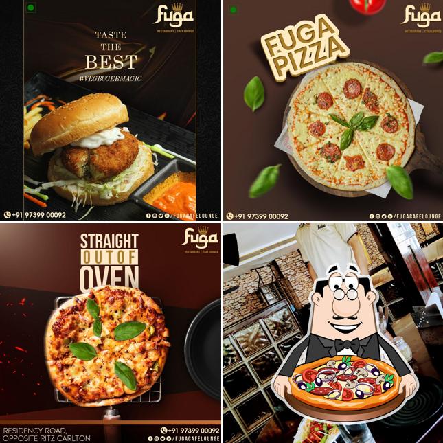 Order pizza at Fuga Restaurant & Hookah Cafe - Residency Road Bangalore