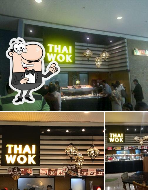 O interior do Thai Wok