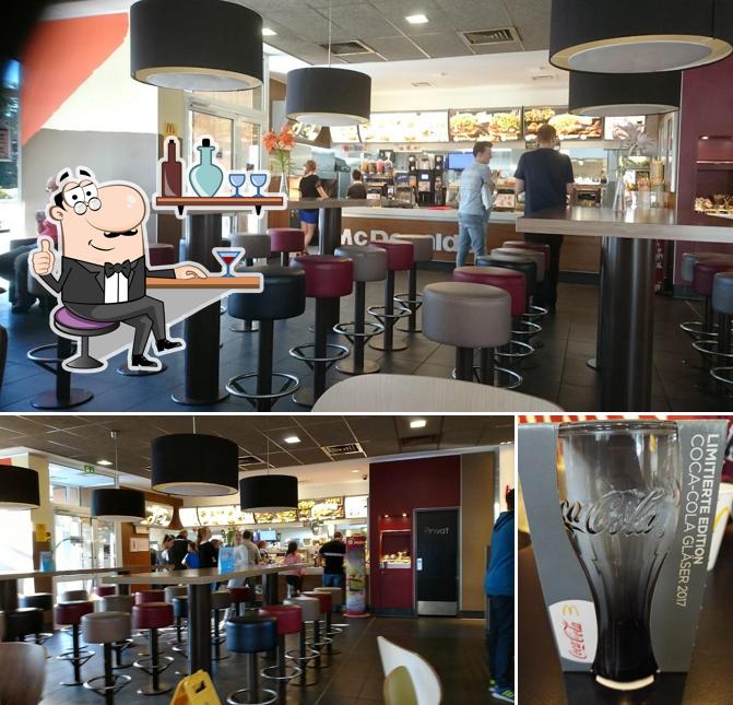 Voici l’image représentant la intérieur et bière sur McDonald's