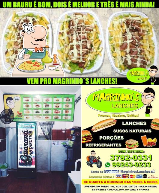 Comida en Magrinho's Lanches