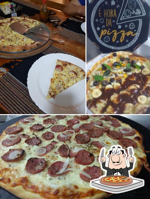 Escolha pizza no Parnaso Espaço Gourmet