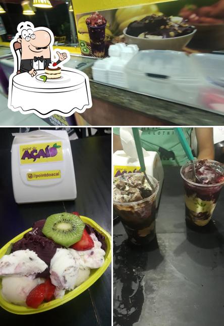 Point Do Açaí serve uma escolha de pratos doces