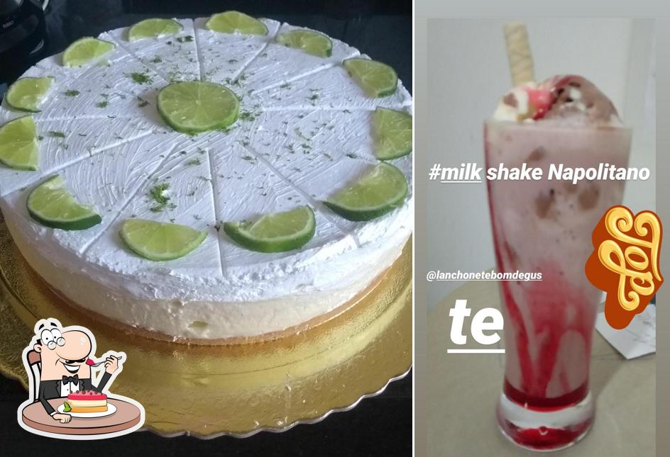 Lanchonete e sorveteria Bom Deguste serve uma variedade de sobremesas