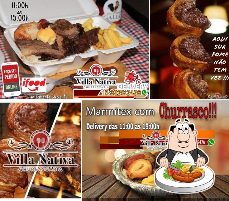 Comida em Churrascaria Lanchonete Espeto De Ouro