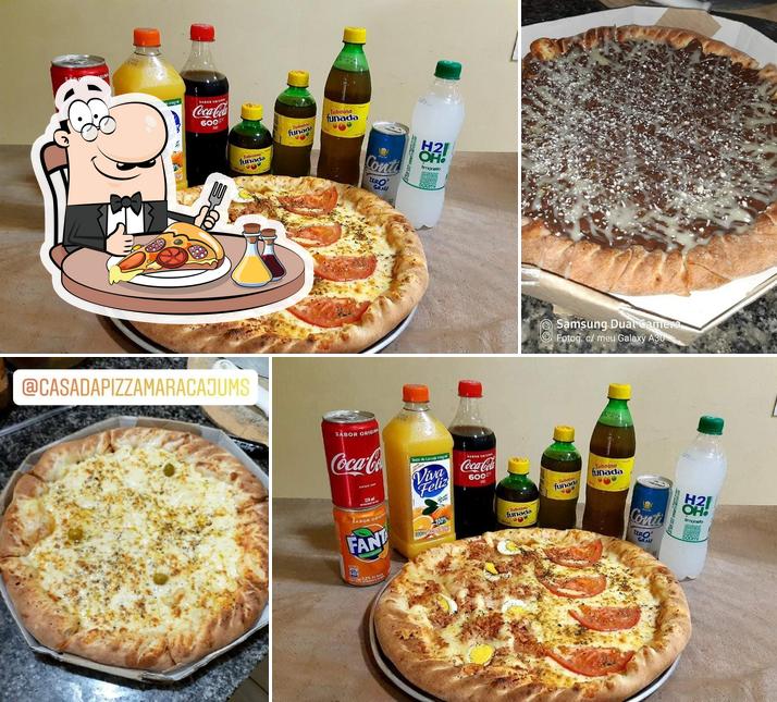 Peça diversos variedades de pizza