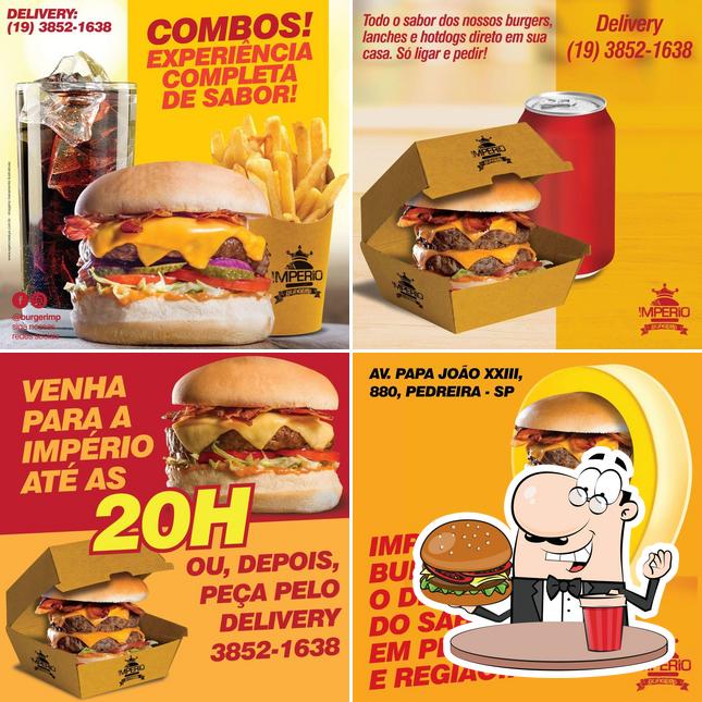 Os hambúrgueres do Império Burgers irão saciar uma variedade de gostos