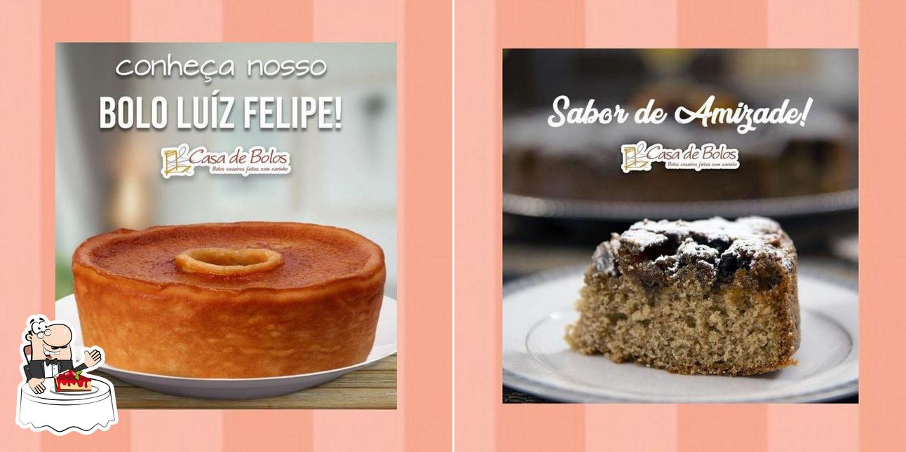 Casa De Bolos oferece uma seleção de sobremesas