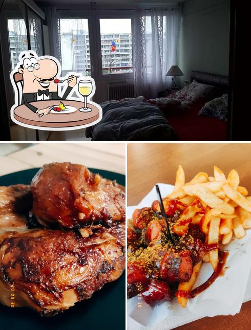 Estas son las fotos que muestran comida y interior en Ali's Grill - Hähnchen, Pommes, Curry