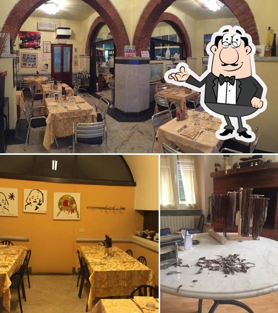 Gli interni di Osteria Vittorio