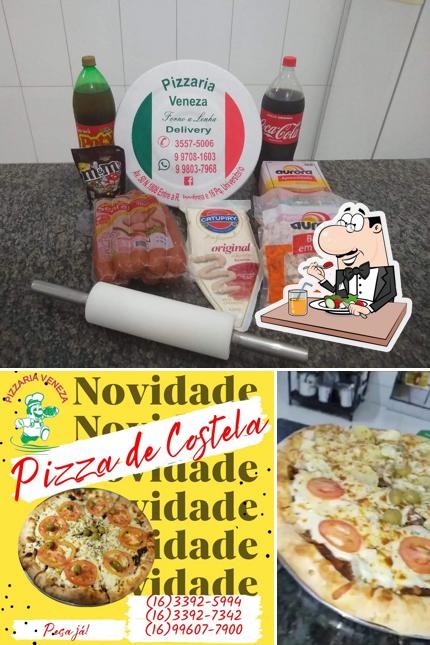 A foto da comida e bebida a Pizzaria Venesa