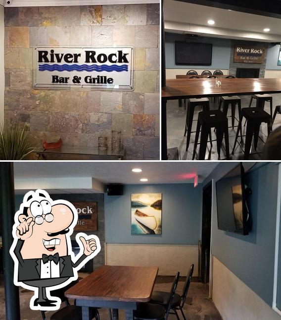 The interior of River Rock Bar and Grille