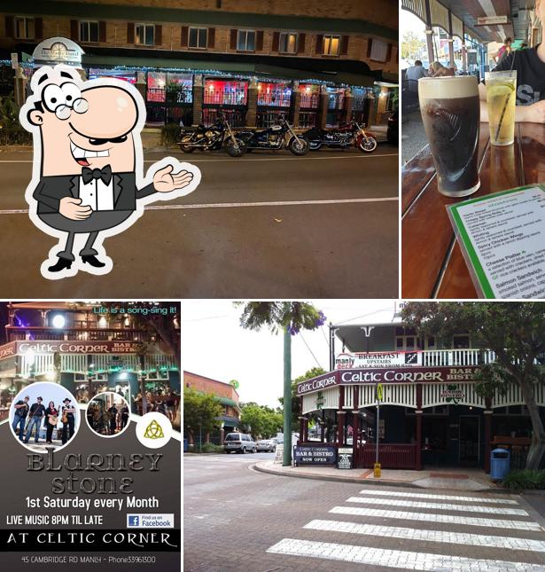Celtic Corner Bar & Bistro in Manly Restaurant menu and reviews
