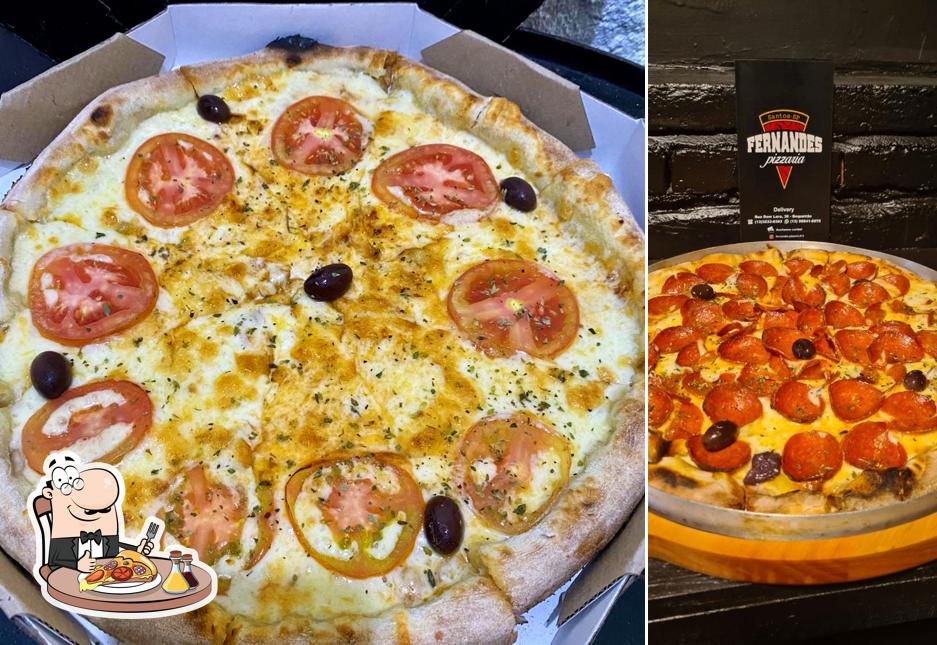 Escolha pizza no Fernandes Pizzaria Pizzaria no Boqueirão Pizzaria em Santos