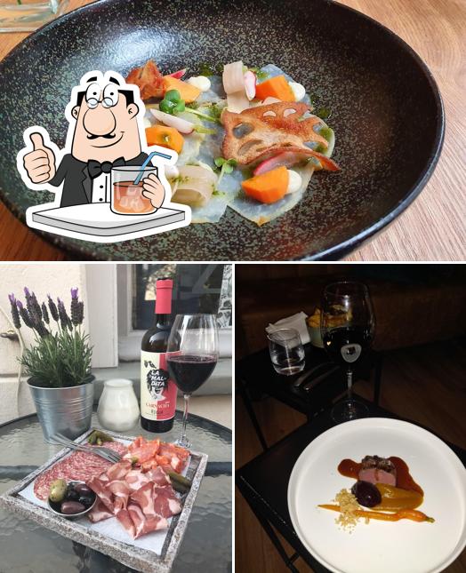 Check out the picture showing drink and food at Foodbar Zilvr