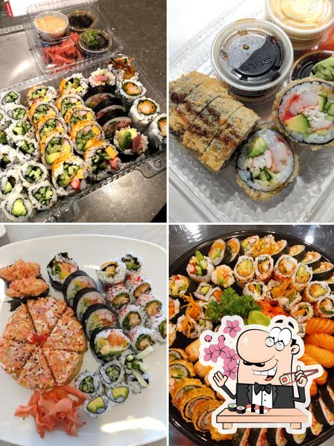 Les sushi sont disponibles à Tiki Sushi