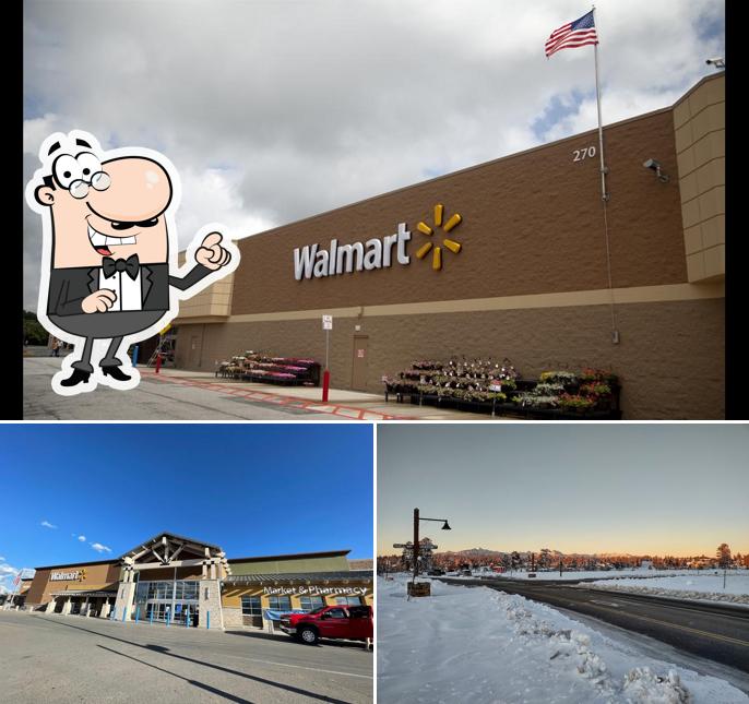 The exterior of Walmart Supercenter