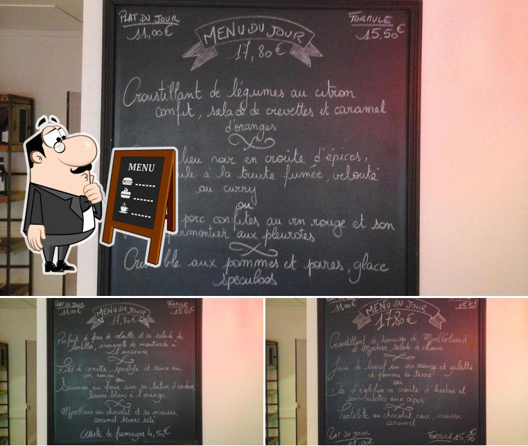 Découvrez le menu du jour sur le tableau