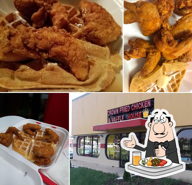 All 27+ Stock Images crown fried chicken & waffle house photos Superb