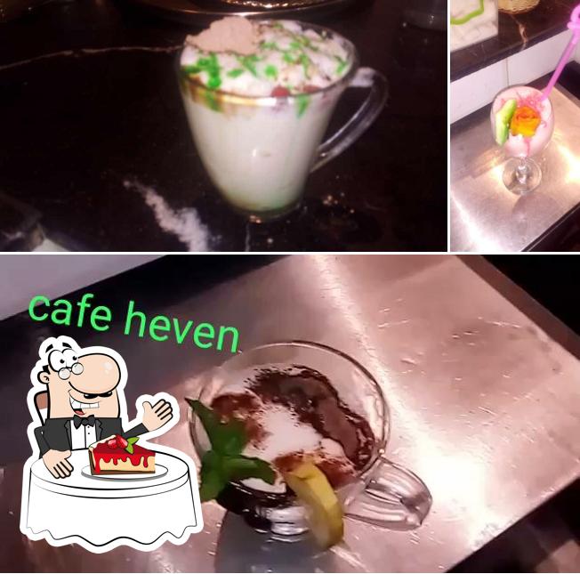 Café Heaven propose une sélection de desserts