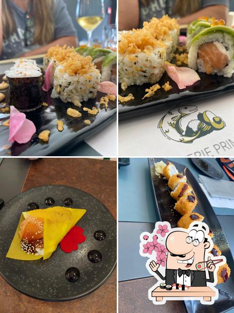 Les sushi sont offerts par Azuki Sushi Modena