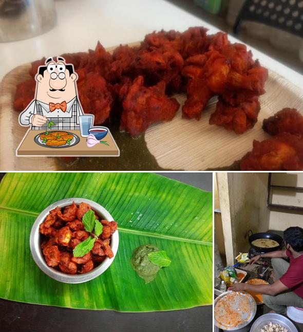 Chicken wings at Chiguru Mushrooms - Mushroom Dum Biryani and Mushroom Kabab