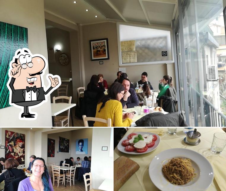 Questa è la foto che mostra la interni e cibo di Cantini Bar Trattoria