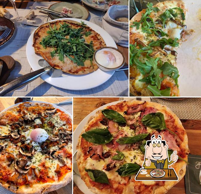 Try out pizza at Frida