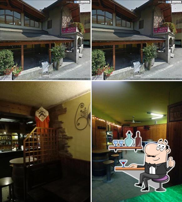 La immagine di interni e esterno da LA NUIT bar