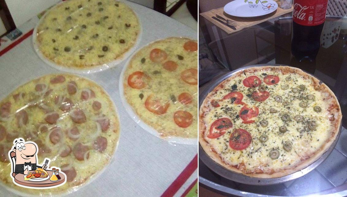 Peça diversos variedades de pizza